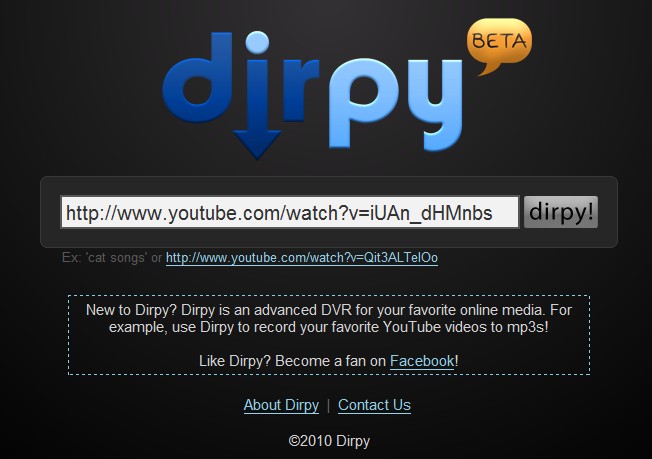 Dirpy Lets You Turn Your Favourite YouTube Videos Into MP3's
