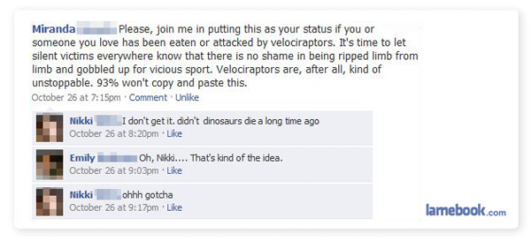 Lamebook Isn't Taking Facebook's Crap, and Sues First
