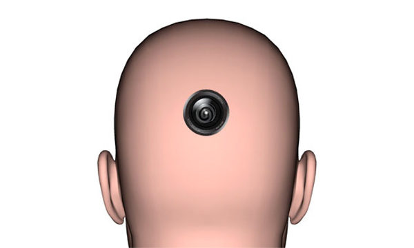 Guy Installs Camera Into The Back of His Head In the Name of Art