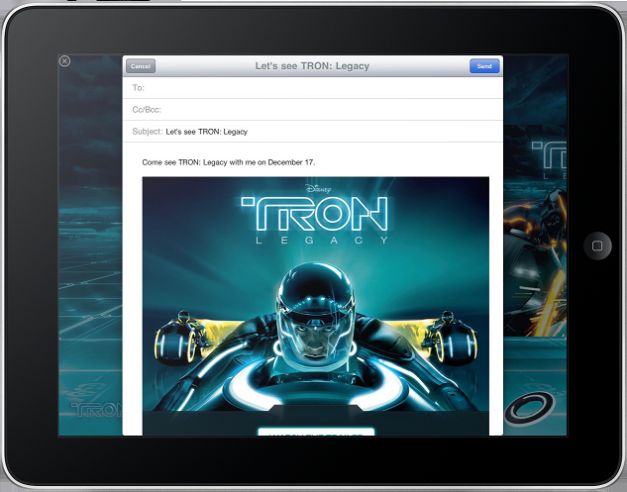Tr-iAd: Tron Lands First iAd on the iPad