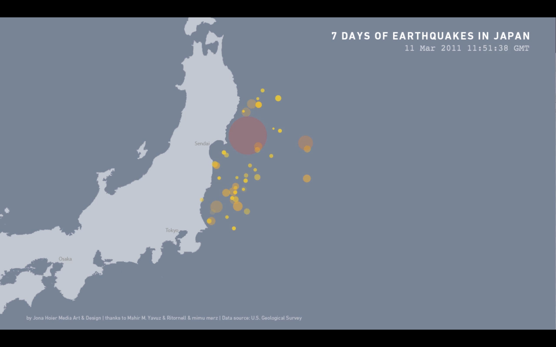 Japanese Earthquake Data Visualized