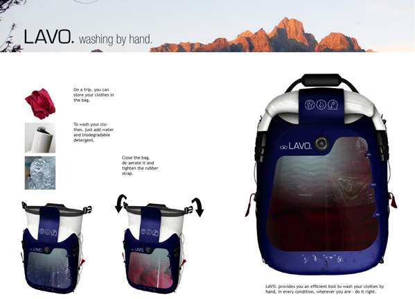 Lavo: The Wash-Your-Clothes-In-A-Backpack Invention
