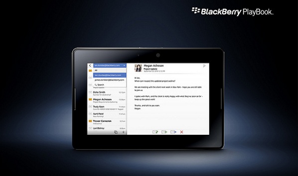 Blackberry Playbook Email Demo