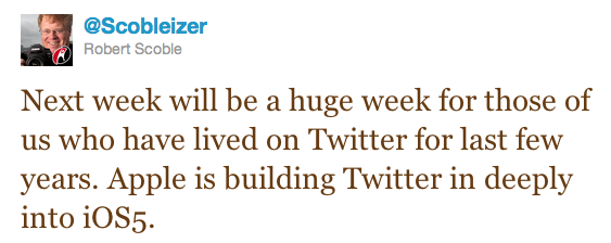 Twitter hops into bed with iOS 5 for some 'deep integration'