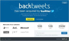 Twitter buys social analytics company BackType