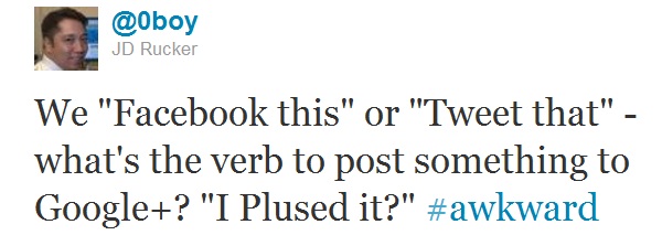 Google Plus Awkward