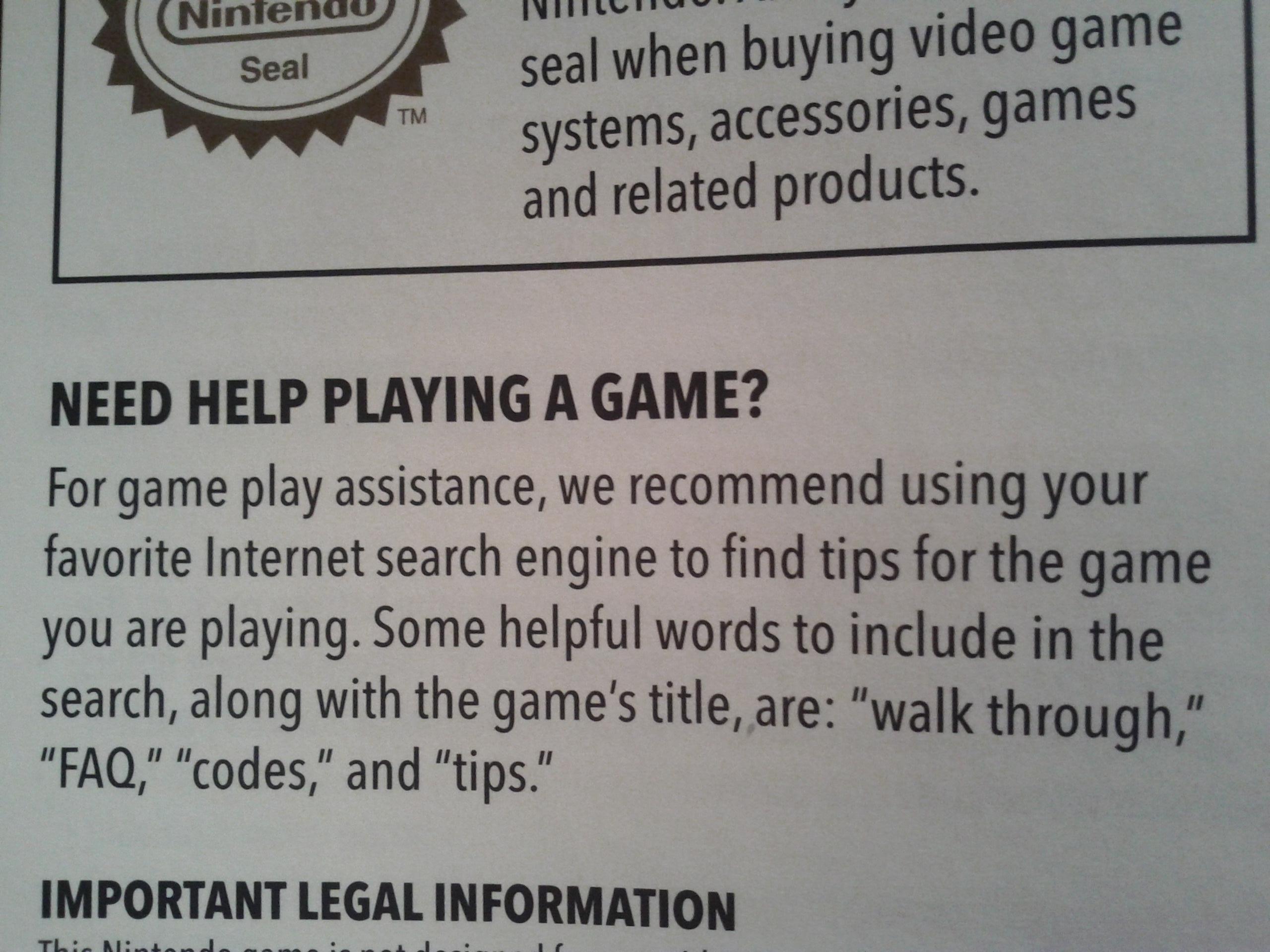 Nintendo gives up, defers to Google