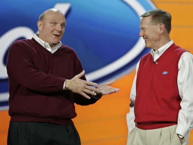Steve Ballmer and Alan Mulally
