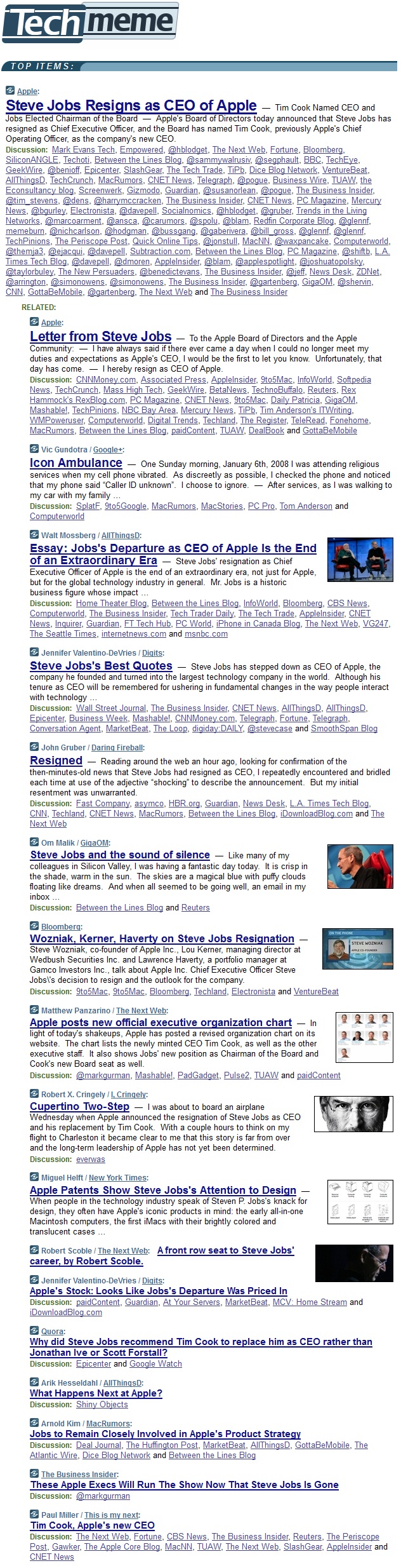 I know the Steve Jobs story is big, but @techmeme - seriously?