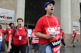Verizon Strike: 45,000 union workers take battle to the streets