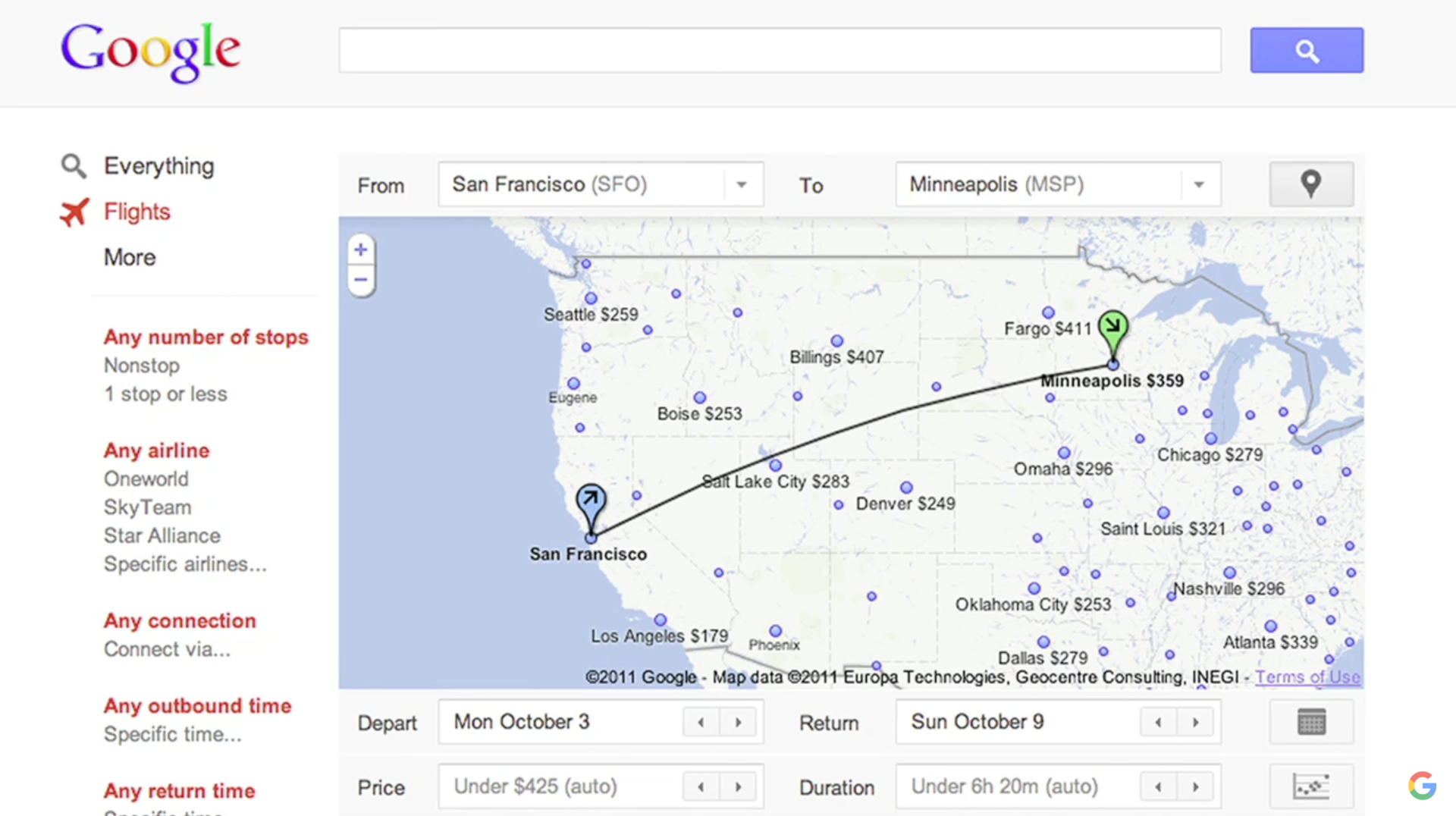 With Google Flights, they continue to spread into... everything