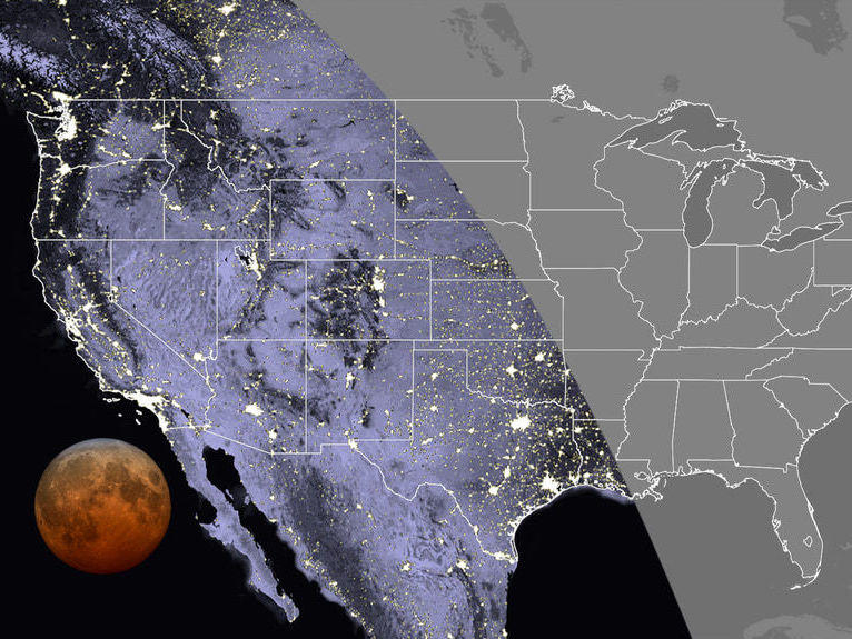 Dec 10 Lunar Eclipse Visibility Map