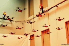 Autonomous nano quadrotors amaze (and terrify) with complicated formation runs