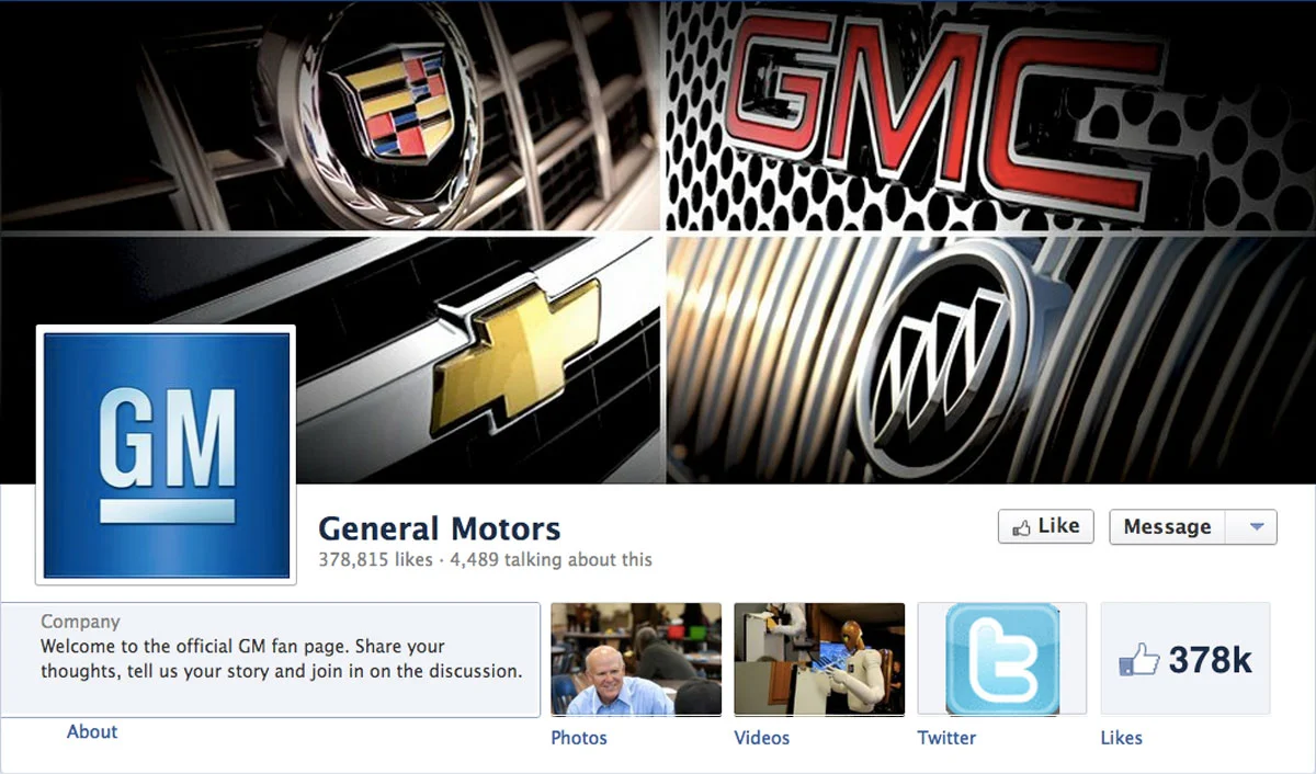 GM’s facebook ad brawl – sociability vs. visibility