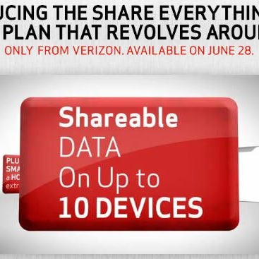 Verizon's "Share Everything" plans make everything unlimited for up to 10 devices