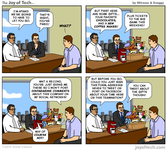 Firing in a social media world