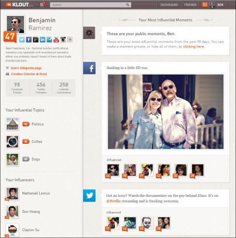 Klout Changes
