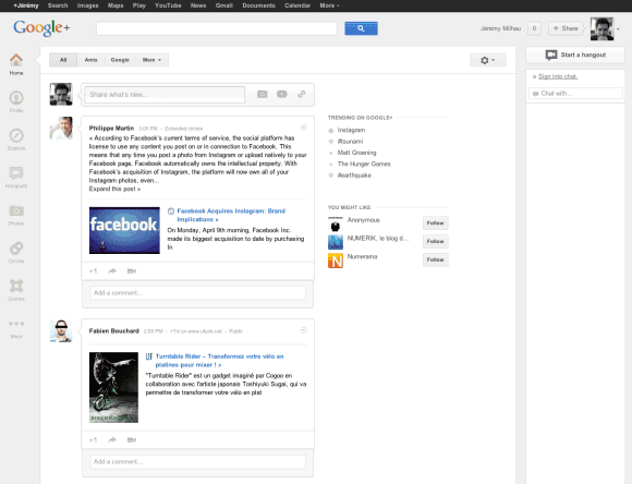The one thing I would change about the G+ app