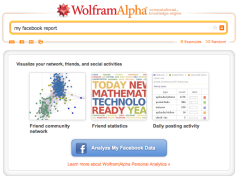 WolframAlpha allows you to analyze your Facebook data