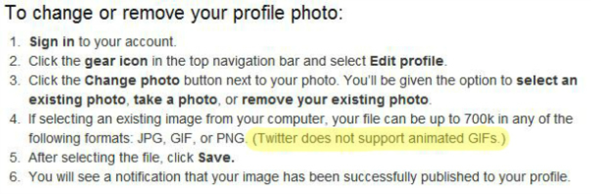 Twitter bans GIF avatars