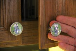 DIY cabinet knobs using your photos and Ghost Nest