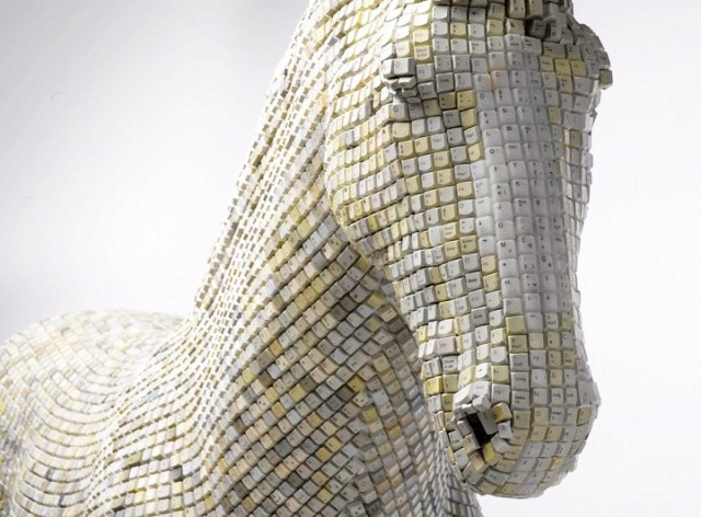 Keyboard keys recycled into a Trojan horse