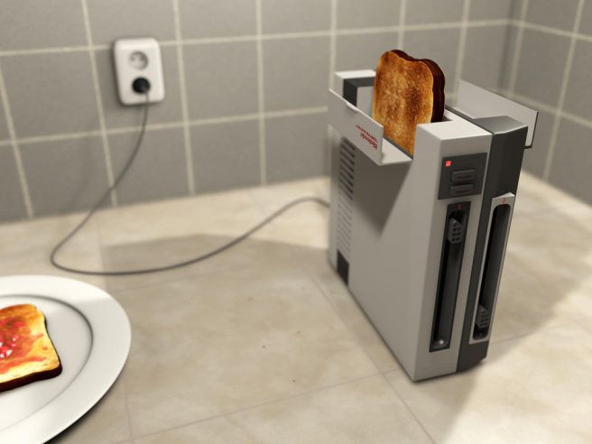 Nintendo entertainment system toaster