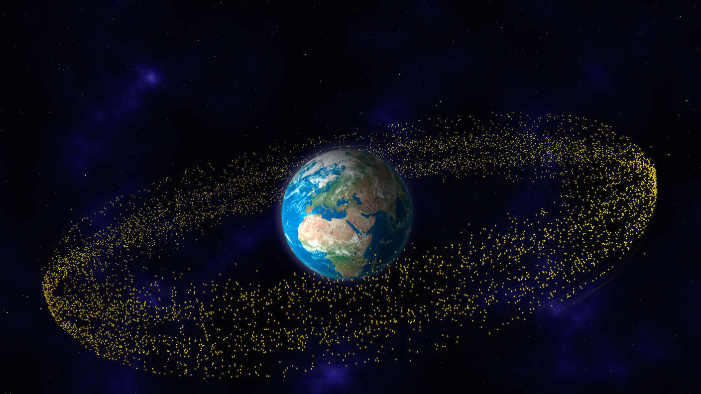 How much space junk clutters our galaxy?