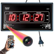 A remote controlled motion activated HD camera clock