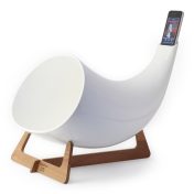 Amplify sound with this handmade ceramic megaphone