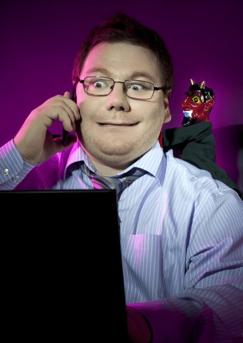 Devil at Computer Small