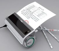 A waste paper processor turns paper into pencils