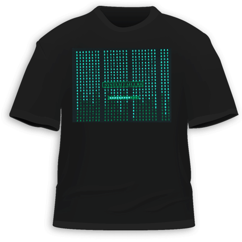 The Matrix LED flashing t-shirt