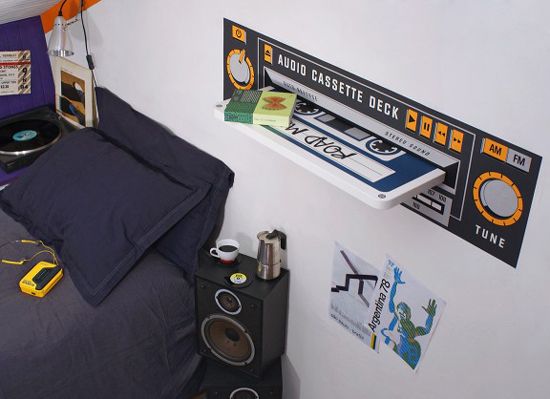 Rewind time by adding a 3D cassette tape to your wall