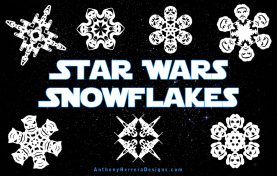 DIY Star Wars snowflakes