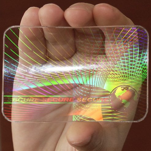 Micro secure technology hologram overlay stickers
