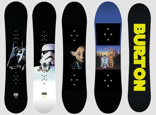 Star Wars snowboard choppers and R2-D2 helmet