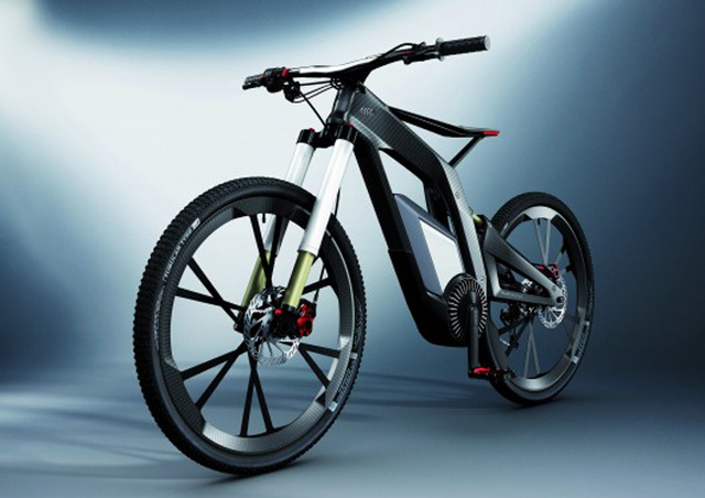Did the Audi bike concept designer realize he used the Mercedes logo for the wheels?