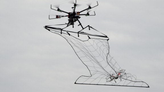 Unmanned drone from Team Black Sheep stalks French police before hasty exit