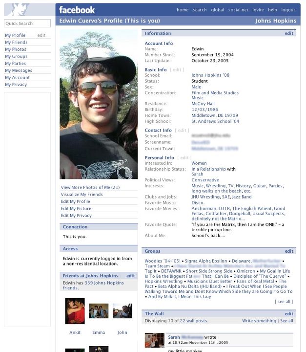 Five fast and furious years of Facebook