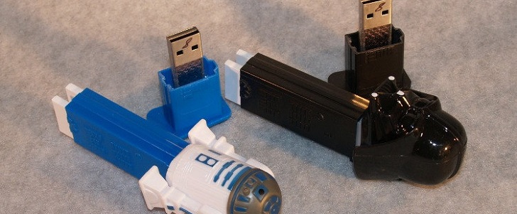 Geeks win with the Star Wars flash drive Pez dispenser