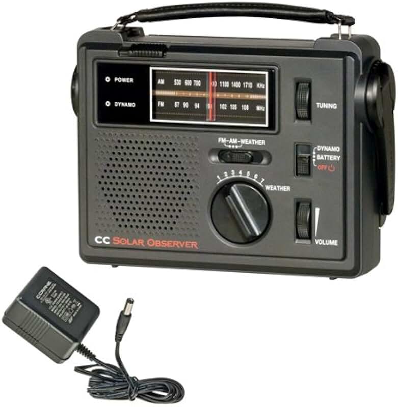 CC Solar Observer AM-FM-Weather Windup Emergency Radio