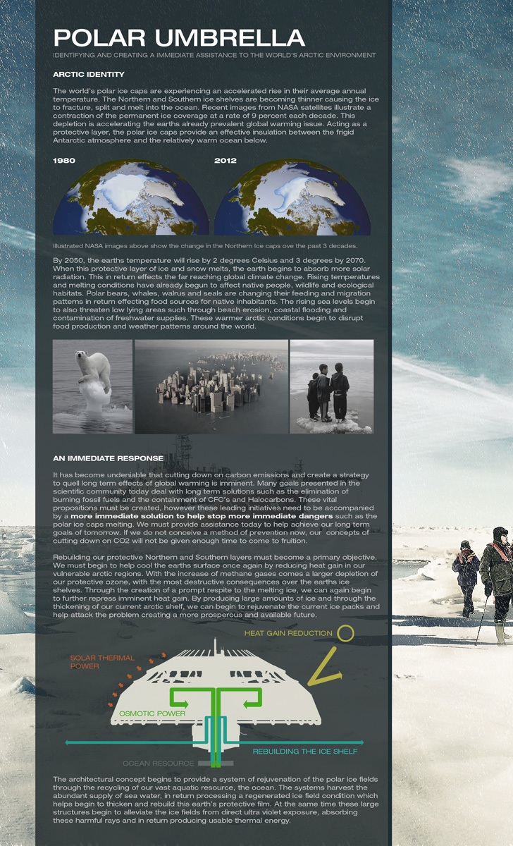 Winning skyscraper concept makes ice and energy while it floats in the arctic 1 polar-umbrella-spec-1-2