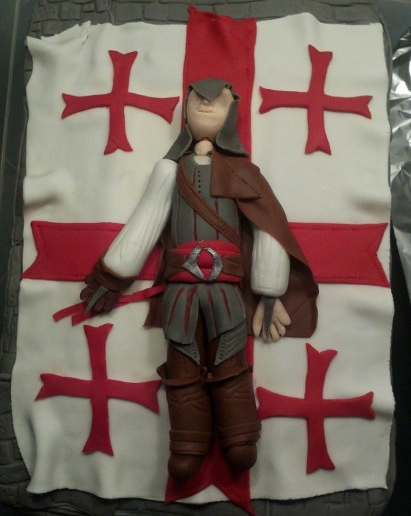 7 geeky cakes that might be too beautiful to eat 2 assassins-creed-cake-2
