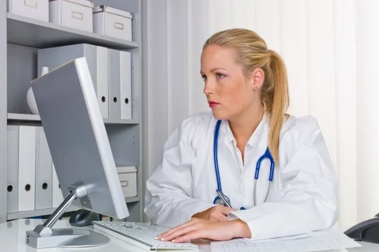 Doctor at Computer