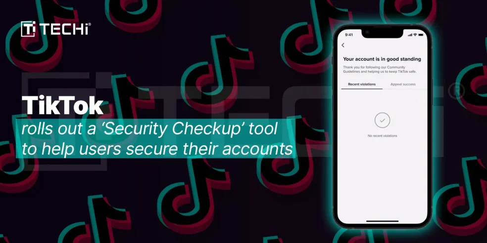 TikTok Security Checkup tool for account protection