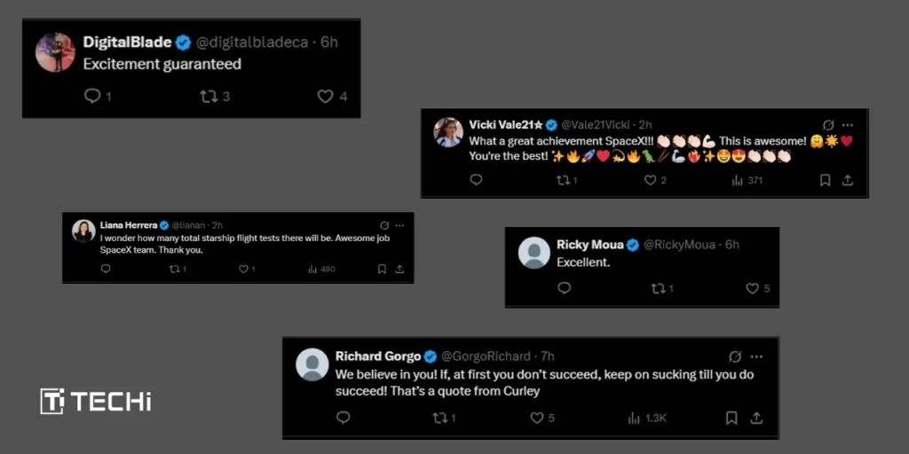 Social media reactions to SpaceX's 8th Starship test flight