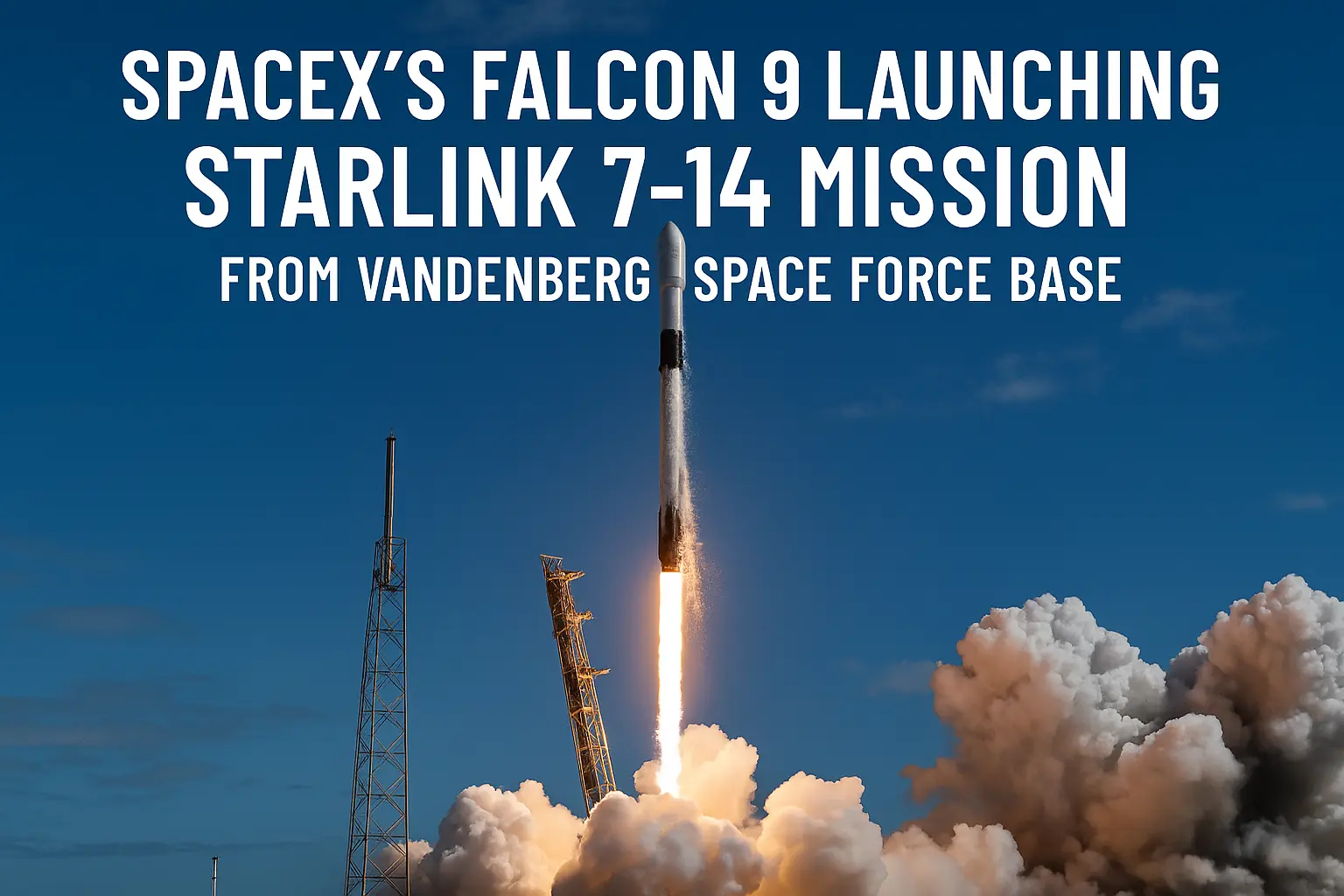 SpaceX’s Falcon 9 Launching Starlink 7-14 Mission from Vandenberg Space Force Base