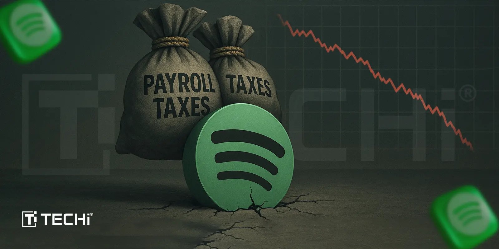 Spotify Suffers Profit Pressure as Payroll Tax Increases and Share Declines