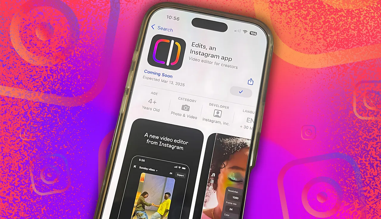 Instagram Edits App Launch Teaser on App Store